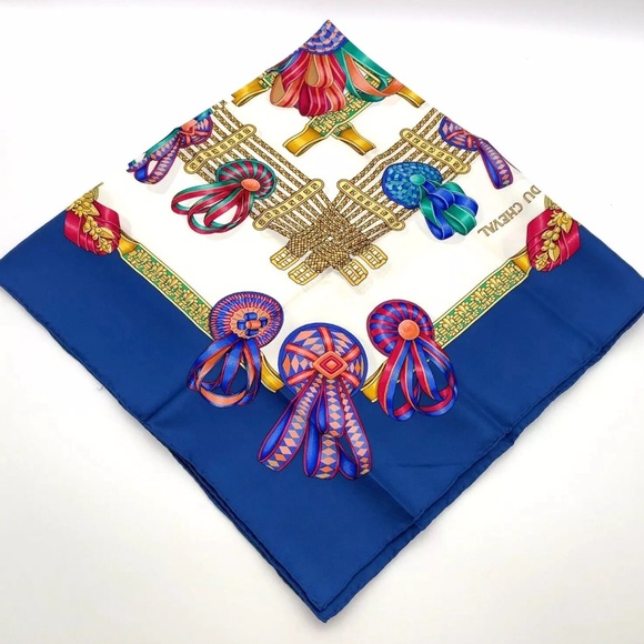 Hermes Carré 90 LES RUBANS DU CHEVAL Silk Scarf W/Box - Picture 7 of 15